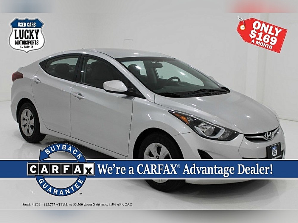 Lucky Motorsports 2016 HYUNDAI ELANTRA SE | Auto dealership in Texas ...