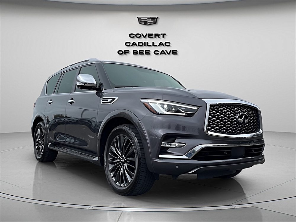 Used 2023 INFINITI QX80 Sensory with VIN JN8AZ2BF1P9756387 for sale in Austin, TX