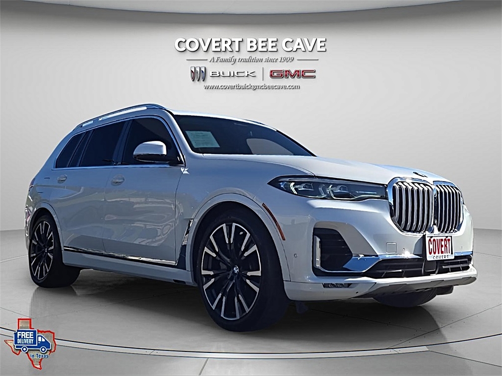 Used 2019 BMW X7 50i with VIN 5UXCX4C56KLS37843 for sale in Austin, TX