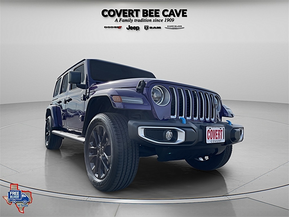 Used 2023 Jeep Wrangler 4xe Sahara 4XE with VIN 1C4JJXP6XPW537485 for sale in Austin, TX