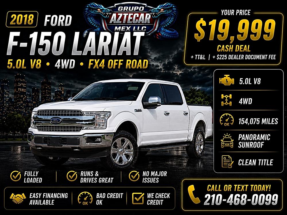 2018 Ford F-150 Lariat 4x4 SuperCrew 5-1/2 Box's photo
