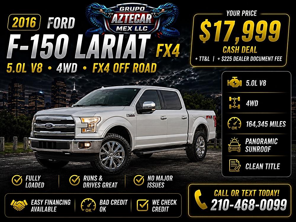 2016 Ford F-150 Lariat 4x4 SuperCrew 5-1/2 Box's photo