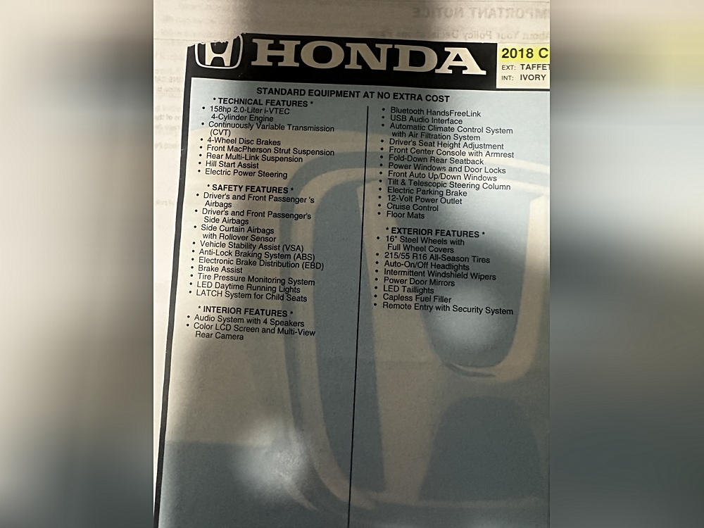 2018 Honda Civic LX - Photo 13