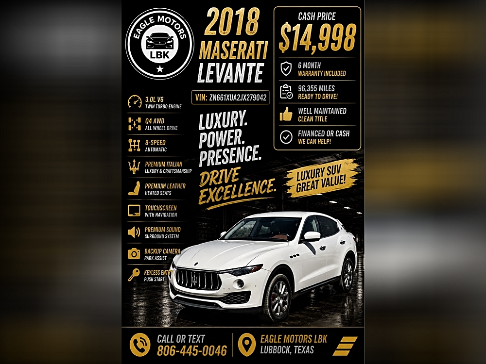 2018 Maserati Levante Base