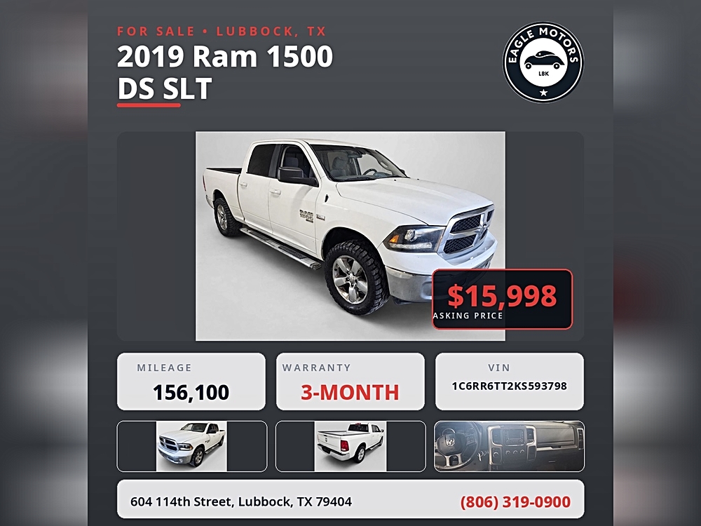 2019 RAM 1500 Classic SLT
