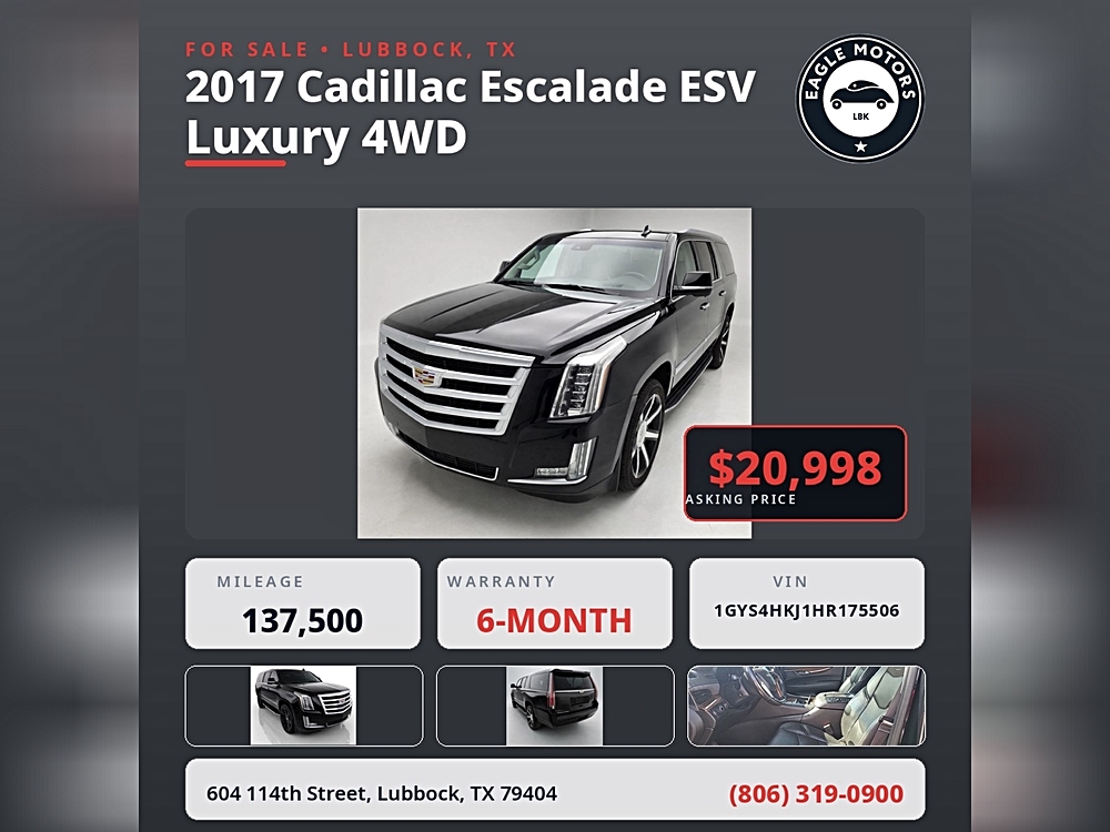 2017 Cadillac Escalade ESV
