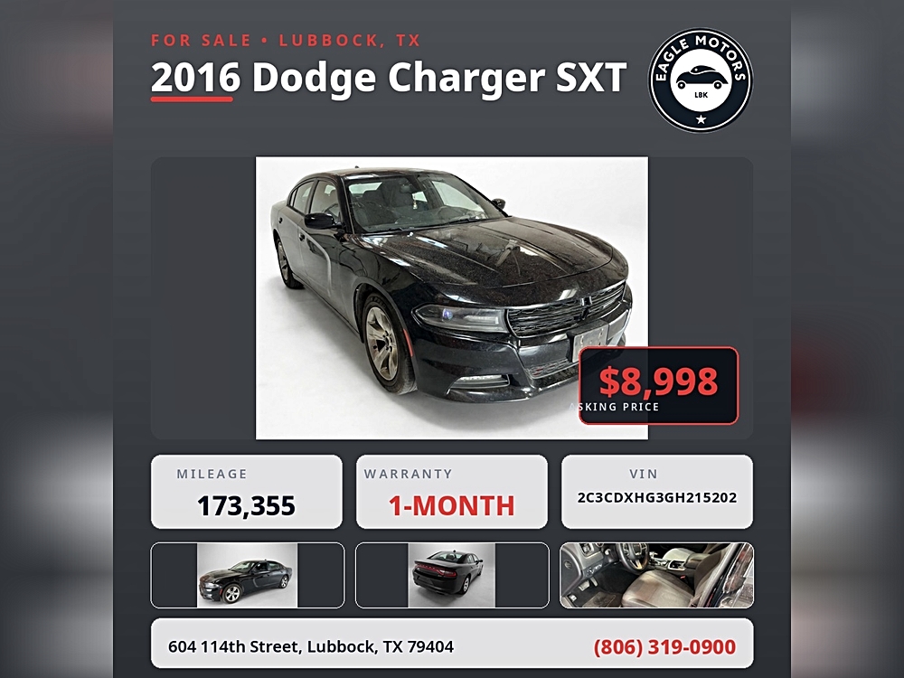 2016 Dodge Charger SXT