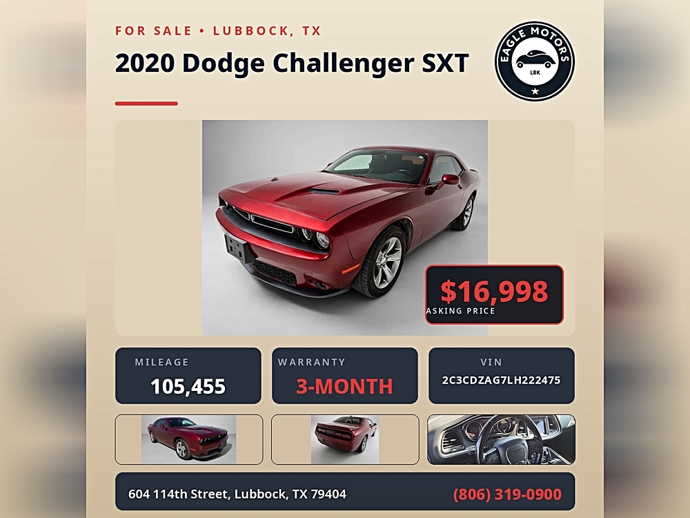 2020 Dodge Challenger SXT