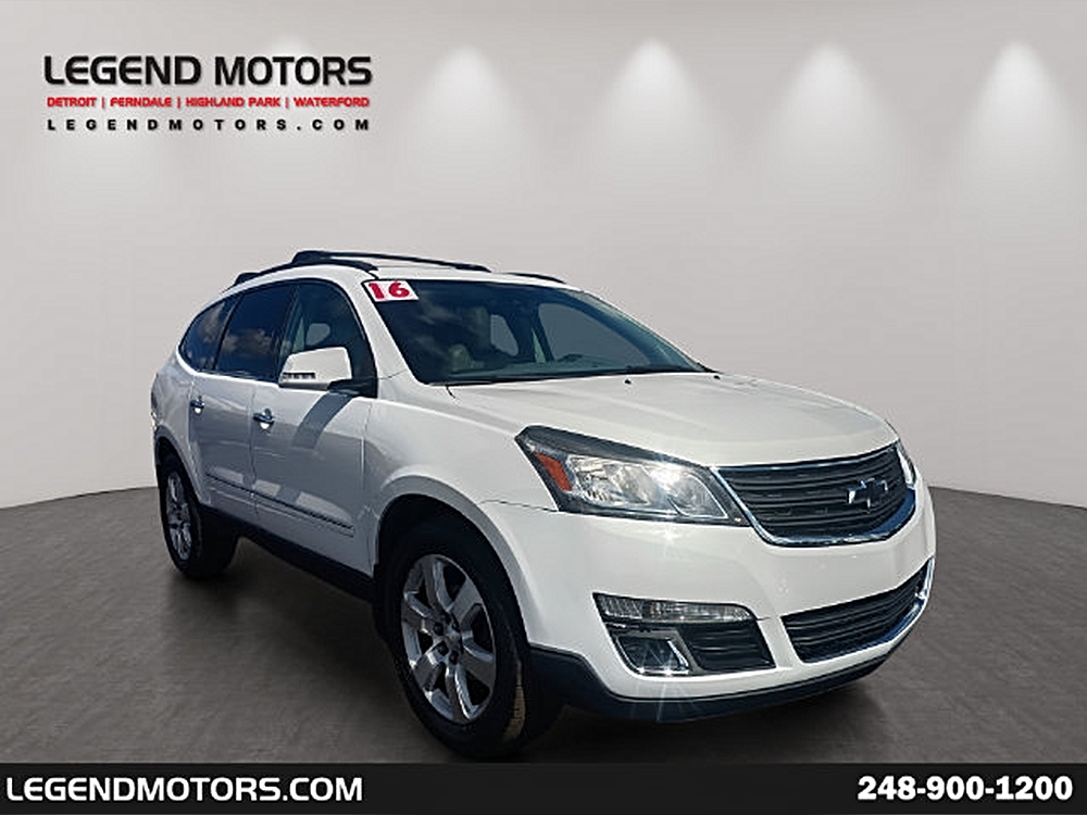 Used 2016 Chevrolet Traverse LTZ with VIN 1GNKVJKD7GJ226273 for sale in Waterford Township, MI