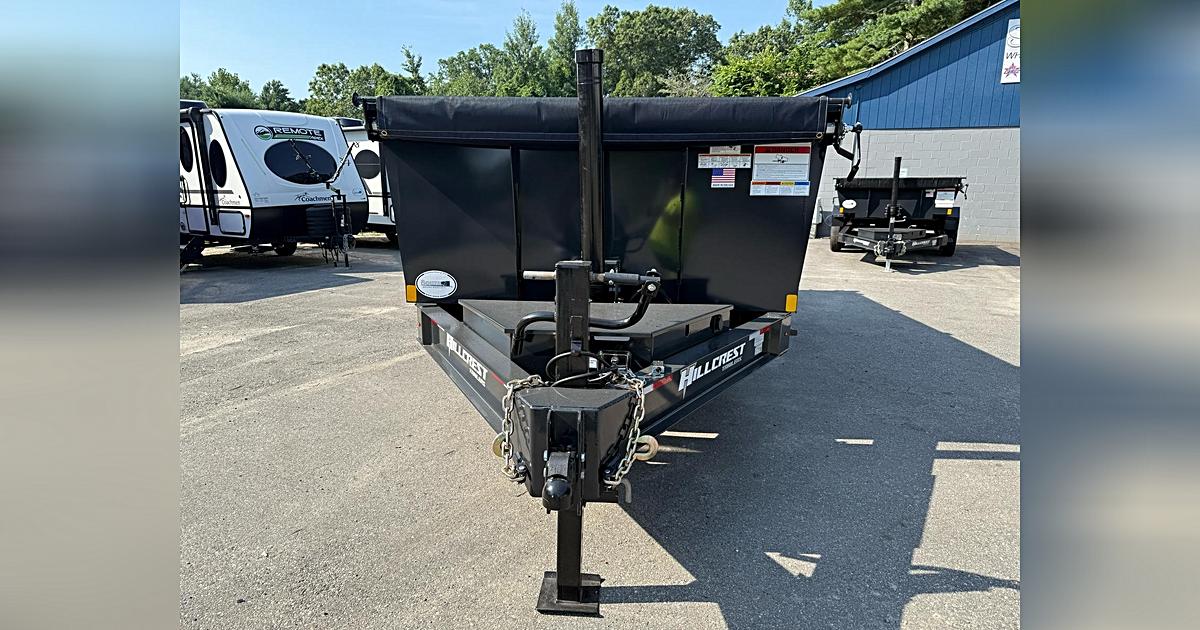 2026 Hillcrest Trailers 7X16 17600 GVWR DUMP TRAILER - 40 INCH SI