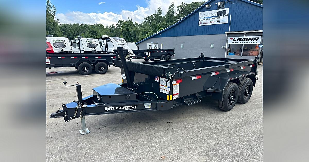 2026 Hillcrest 6X12 DUMP TRAILER 10000 GVWR STANDAR