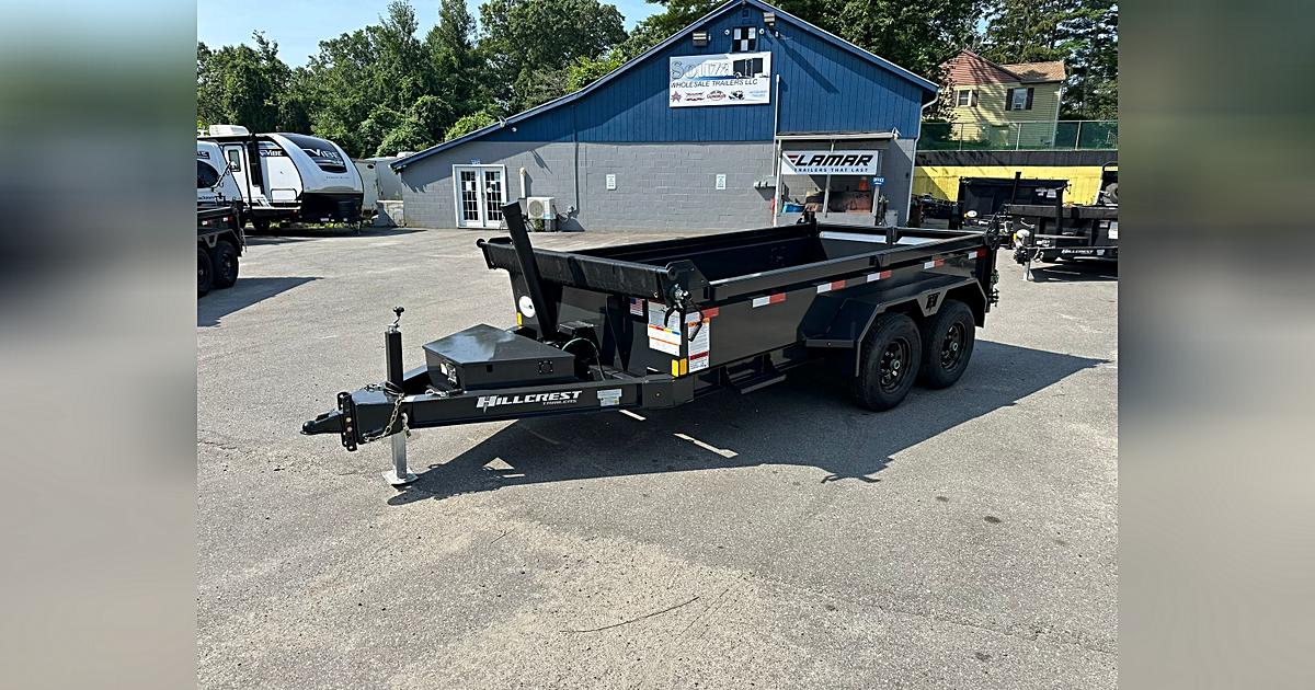 2026 Hillcrest 6X12 DUMP TRAILER 10000 GVWR STANDAR