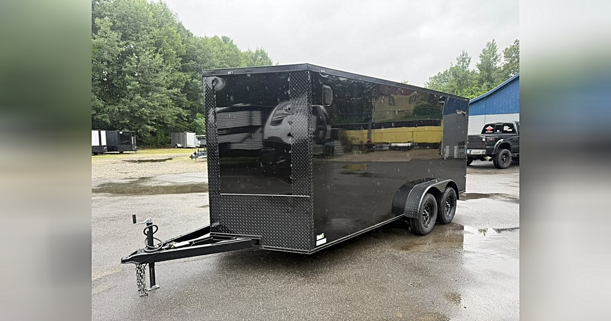 2026 J&C Suppliers 7X16TA ENCLOSED CARGO TRAILER POLYCORE