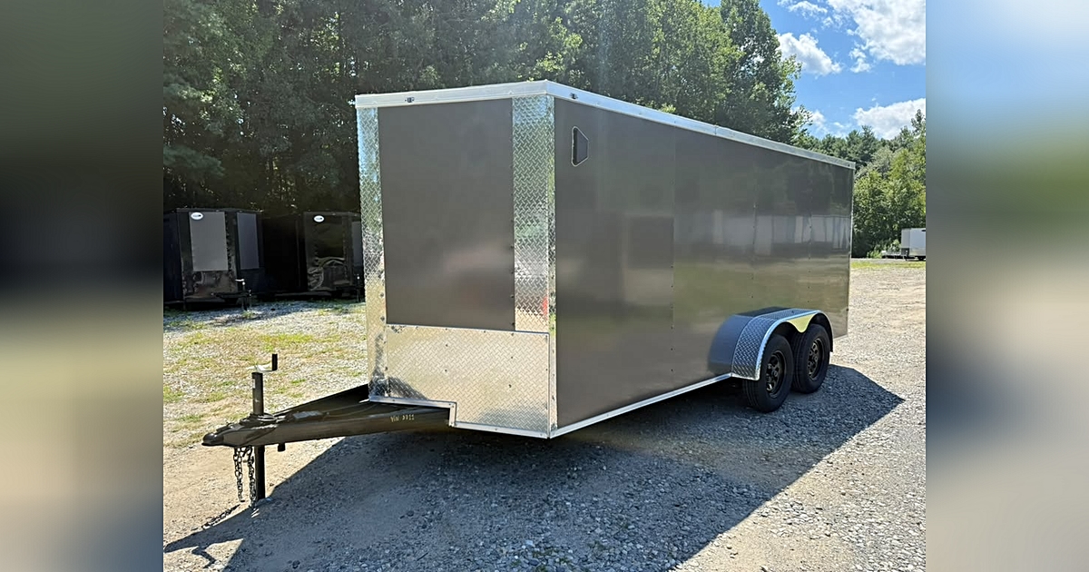 2026 J&C Suppliers 7X16TA ENCLOSED CARGO TRAILER POLYCORE