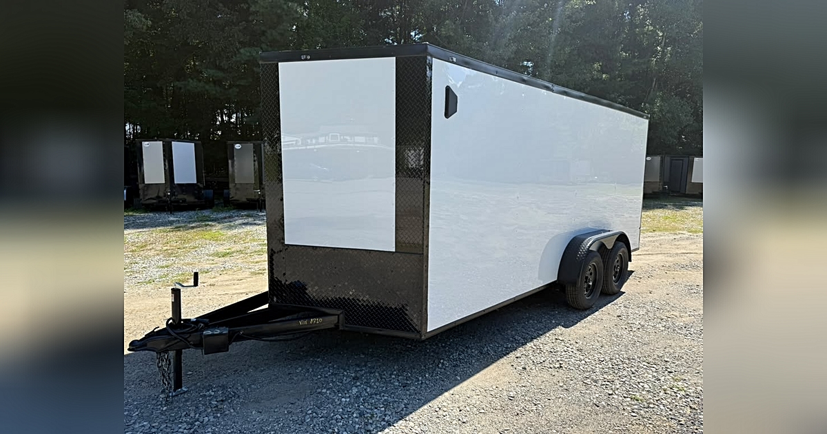2026 J&C Suppliers 7X16TA ENCLOSED CARGO TRAILER POLYCORE